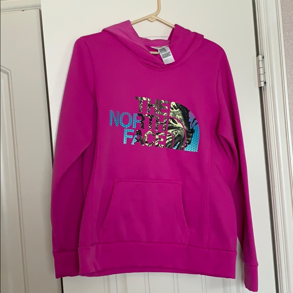 Pink North Face hoodie!